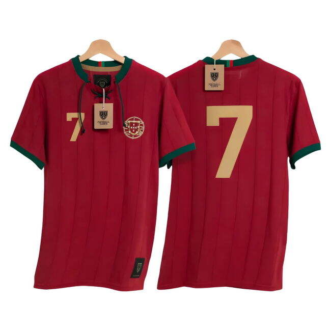 Portugal Ronaldo Retro Shirt with Laces A Selecção