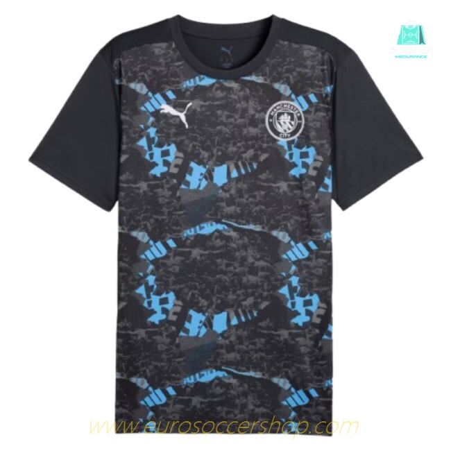 2024-2025 Man City Prematch SS Jersey (Strong Gray) (De Bruyne 17)