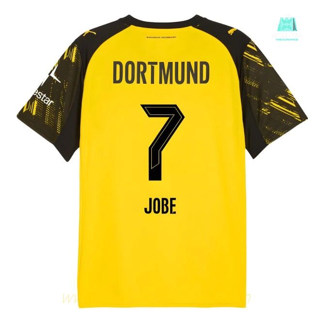 2025-2026 Borussia Dortmund Warm Up Jersey (Yellow) (Jobe 7)