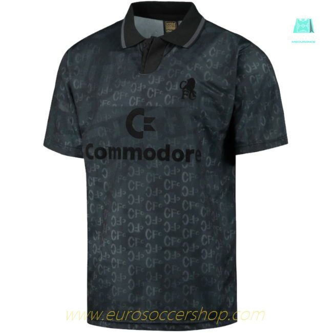 Chelsea 1992 Black Out Retro Football Shirt (Drogba 11)