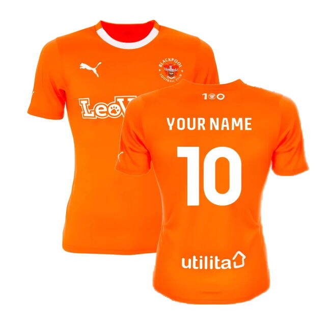match worn 2023-2024 Blackpool Home Shirt (Your Name)