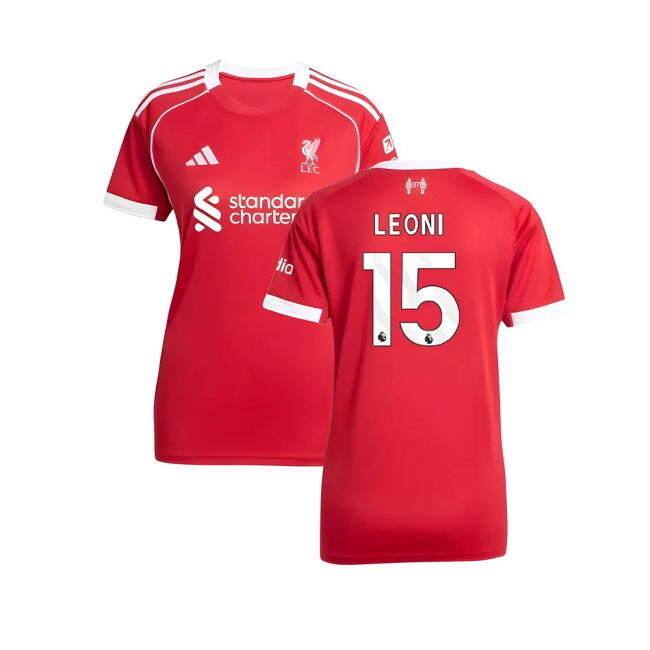 2025-20 Liverpool Home Soccer Shirt Leoni #15 L M Women S