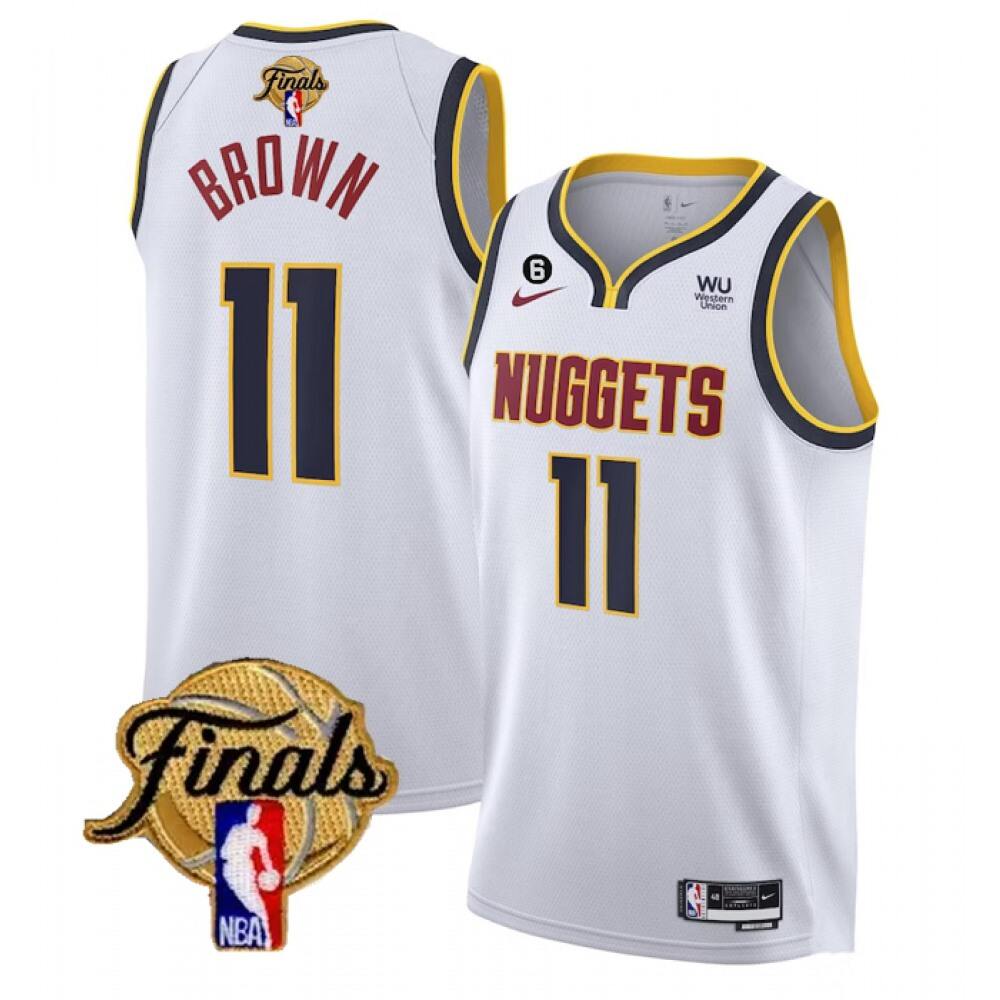 Denver Nuggets 11 White Jersey - Basketball Fan Gear