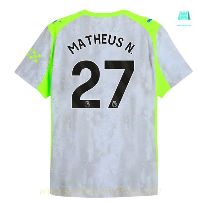 2025-2026 Man City Authentic Third Shirt (Matheus N. 27)