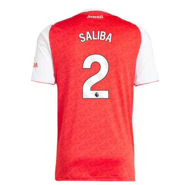 2025-20 Arsenal Home Football Jersey Saliba Printing L M S