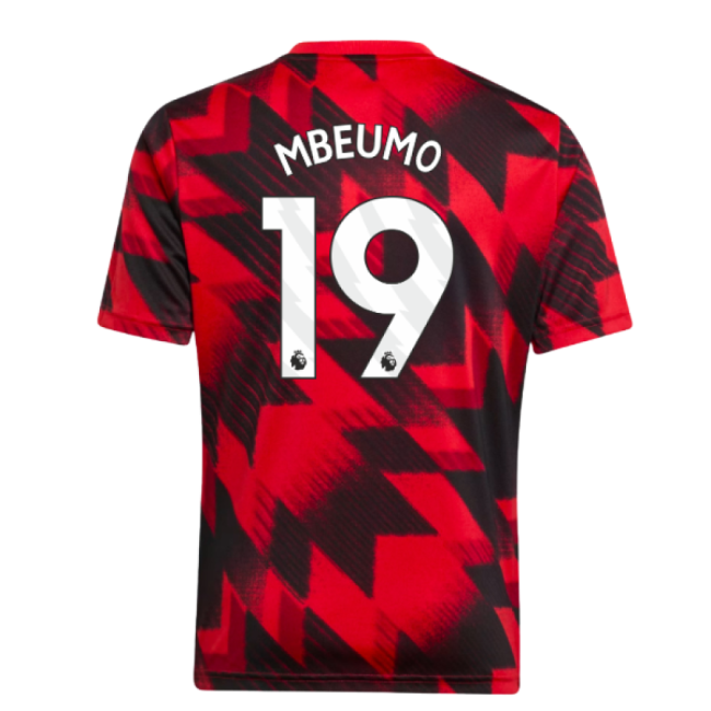 2025-2026 Man Utd Pre-Match Jersey (Red) - Kids (Mbeumo 19)