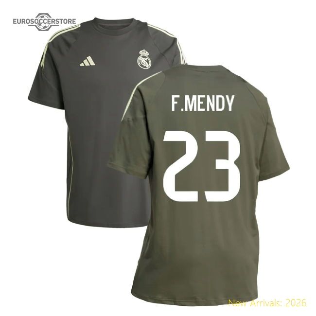 2025-2026 Real Madrid Training Tee (utility Grey) (fmendy 23)