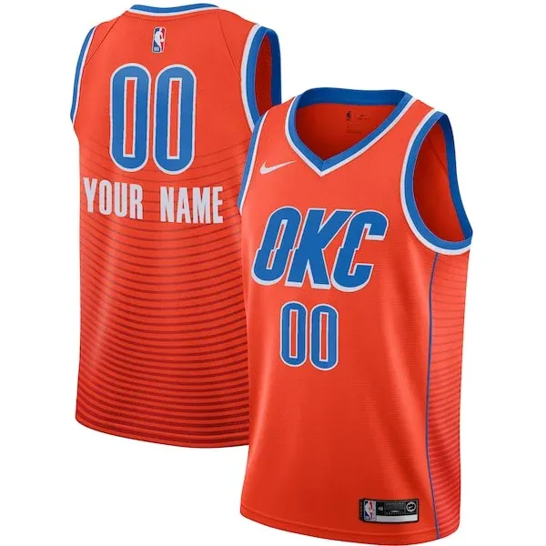 Oklahoma City OKC Swingman Jersey - classic Basketball - Orange