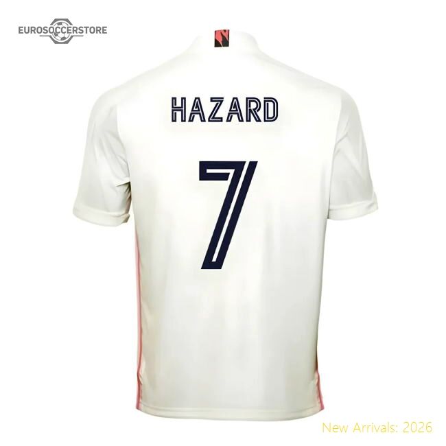 2020-2021 Real Madrid Adidas Home Football Shirt (hazard 7)