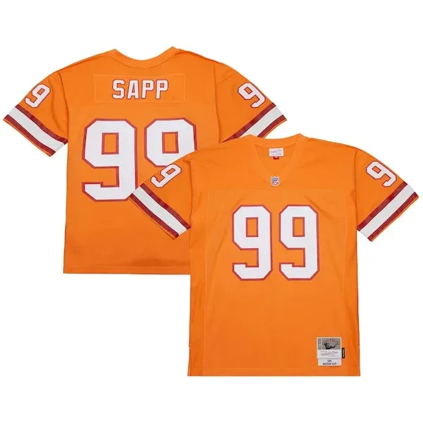 None Warren Sapp Replica Jersey - Orange | NFL Player Jersey
