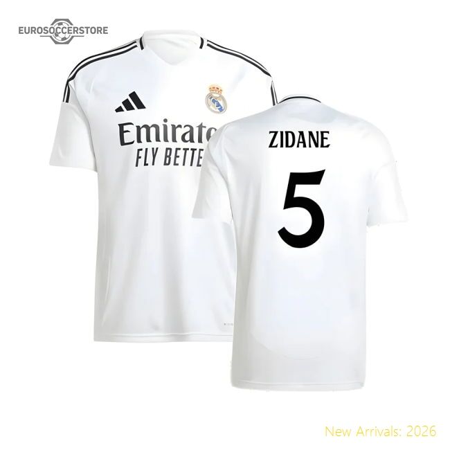 Exceptional 2024-2025 Real Madrid First Jersey (zidane 5)