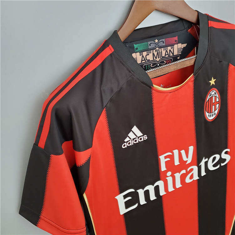 Official AC Milan 1011 Retro Home Shirt - Official Replica 8848