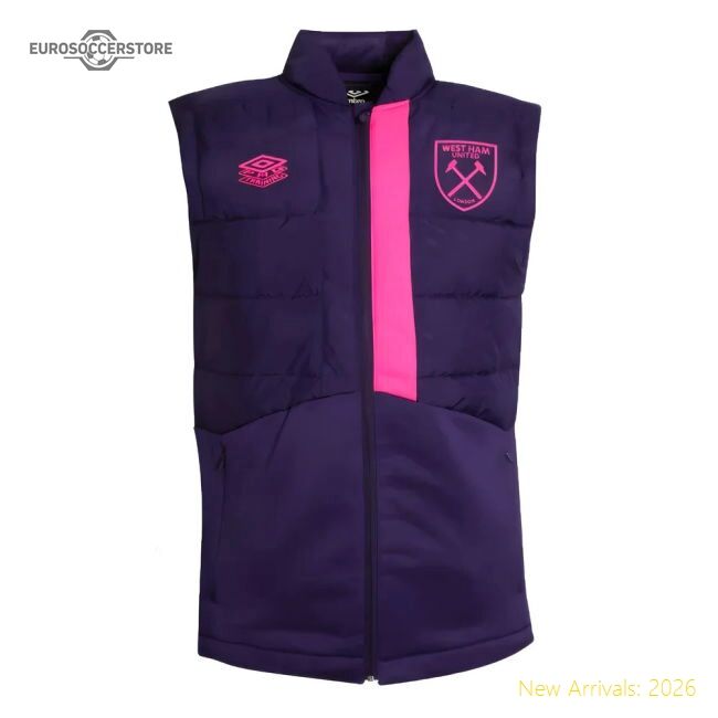2023-2024 West Ham Gilet (austral Aura) - Economical - Match Day Jersey