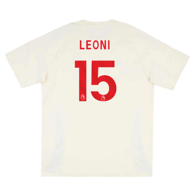 2025-2026 Liverpool Training Tee (White) (Leoni 15)