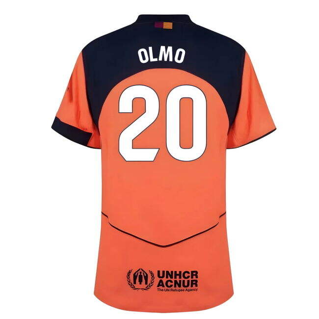 2025-2026 Barcelona Third Football Shirt (Olmo 20) Reinforced Seams
