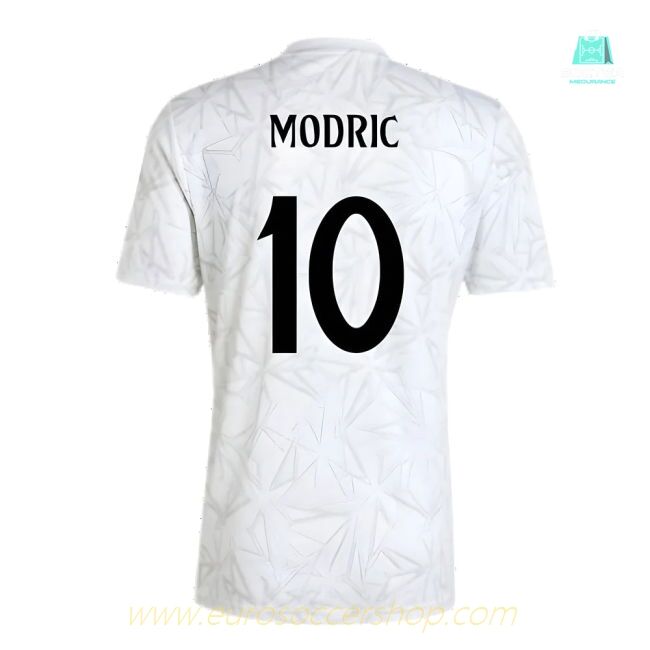 2024-2025 Real Madrid Pre-Match Shirt (White) (Modric 10)