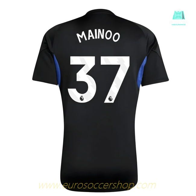 2025-2026 Man Utd EU Training Jersey (Black) - Kids (Mainoo 37)