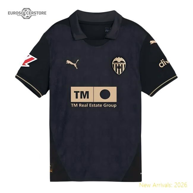 Premium Away Valencia Jersey 2024-2025 Flexible Moisture-wicking