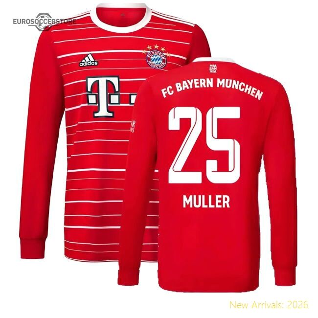 First-class 2022-2023 Bayern Munich Long Sleeve First Jersey (mulle