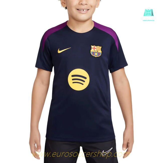 2025-2026 Barcelona Strike Training Shirt (Purple) - Kids (Ronaldinho 10)