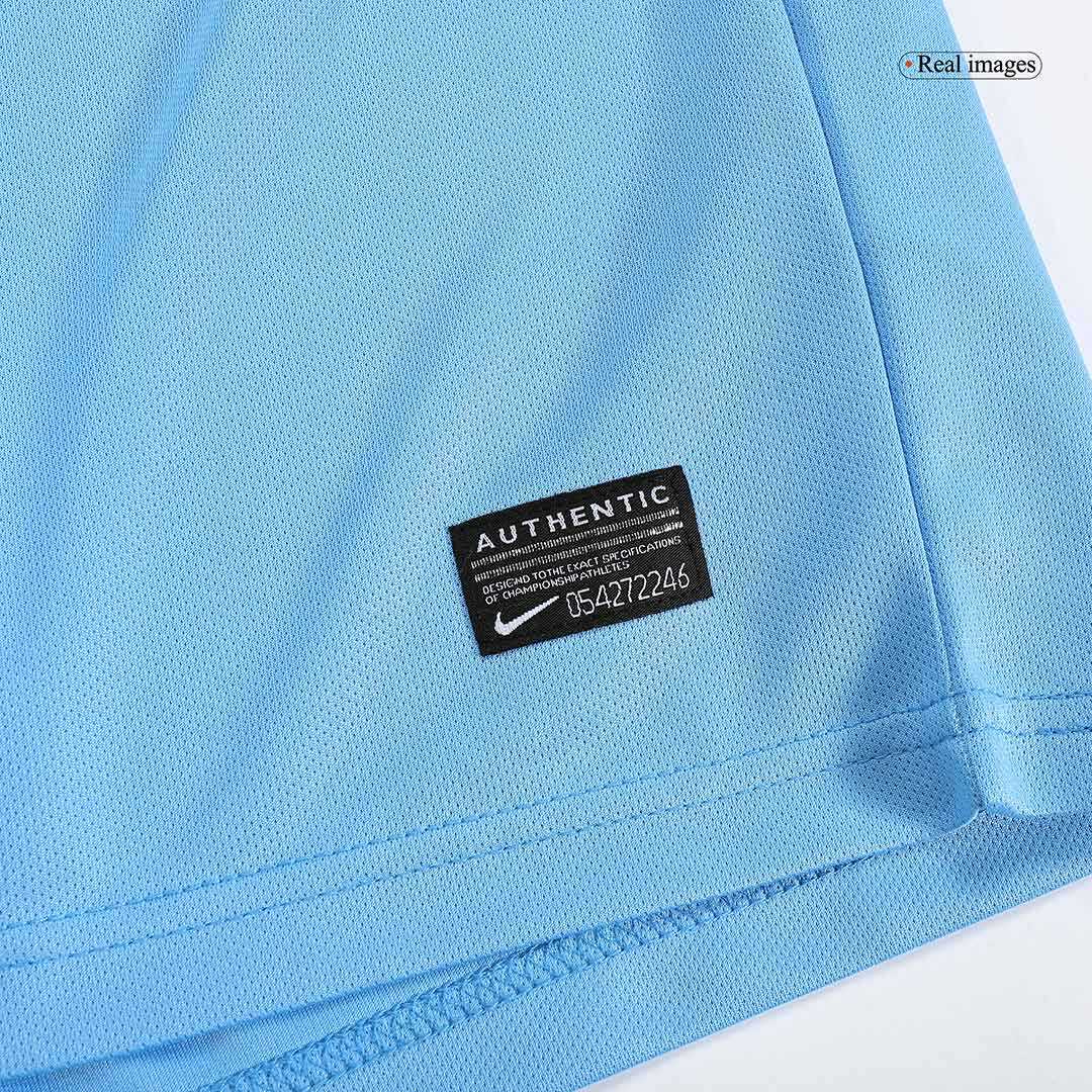 Retro 2013/14 Manchester City Home  Soccer Jersey Authentic Kit