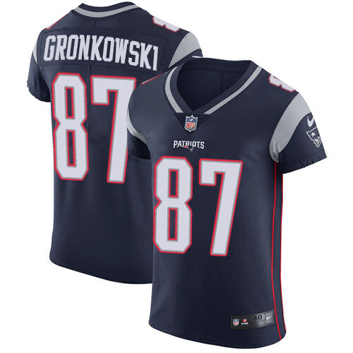Stitched Patriots #None Navy None Elite NFL Jersey premium