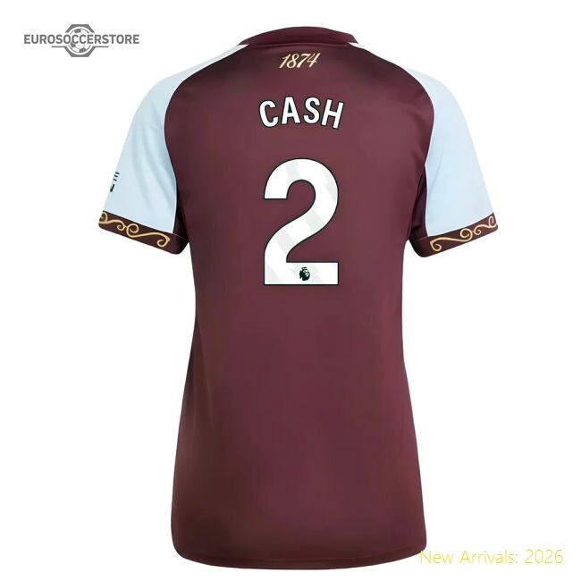 Premium 2025-2026 Aston Villa Home Shirt (womens) (cash 2) - Premium