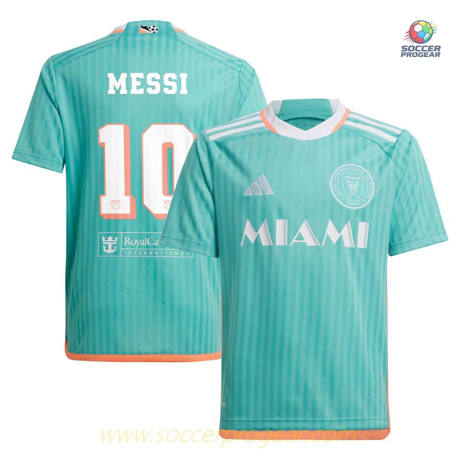Inter Miami 2024-2025 Season Third Messi Youthren's Soccer Football Shirt