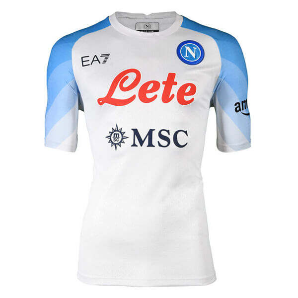 Napoli 2223 Away White Soccer Jersey Football Shirt - Official