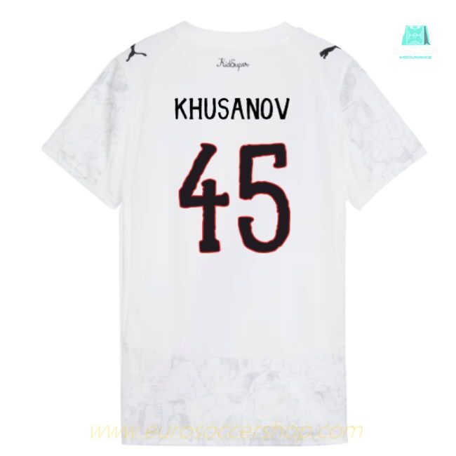 2025-2026 KIDSUPER x Manchester City CWC Shirt (White) - Womens (Khusanov 45)