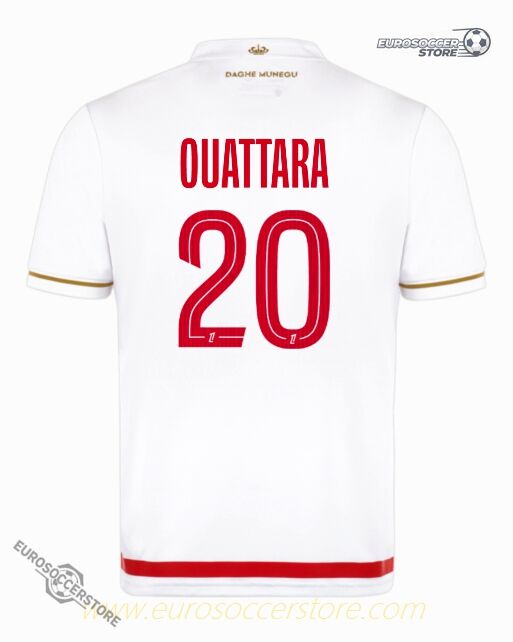 AS Monaco 2025-26 Season Home Jersey - OUATTARA #20 Edition