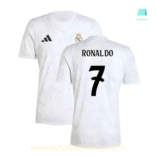 2024-2025 Real Madrid Pre-Match Shirt (White) (Ronaldo 7)