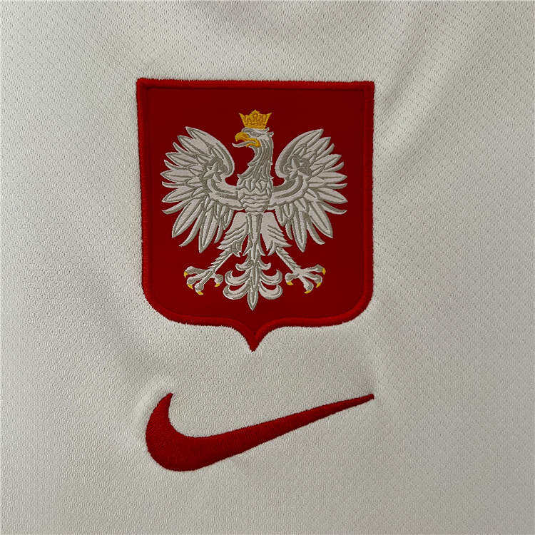 Poland UEFA Euro 2024 Home Soccer Jersey Football Shirt - Official