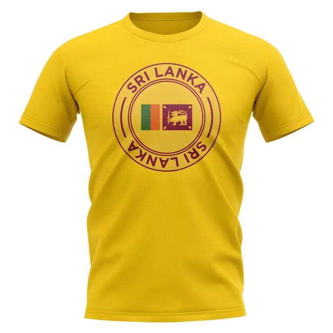 Sri Lanka Football Badge T-Shirt (Yellow)