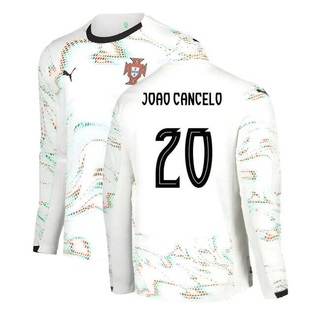 2025-2026 Portugal Long Sleeve Away Shirt (Joao Cancelo 20)