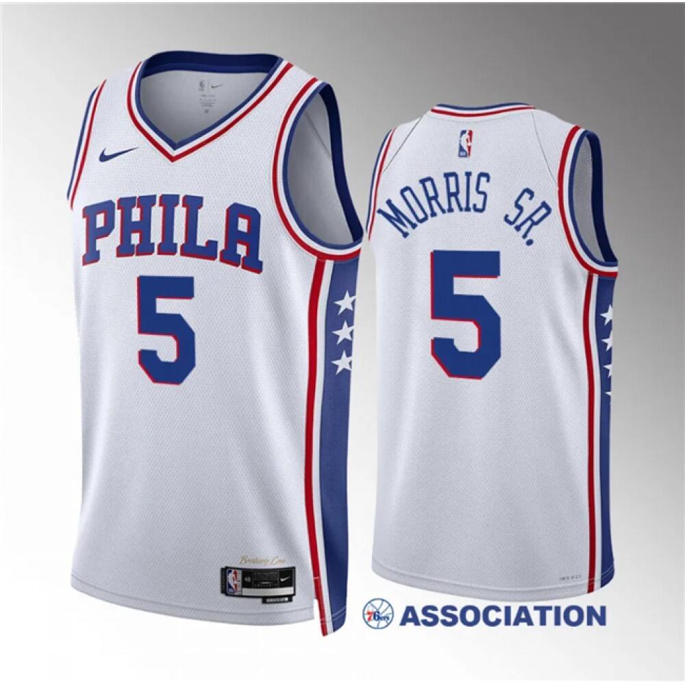 Performance Game-Ready Men's 76ers #5 Marcus White Basketball Jersey