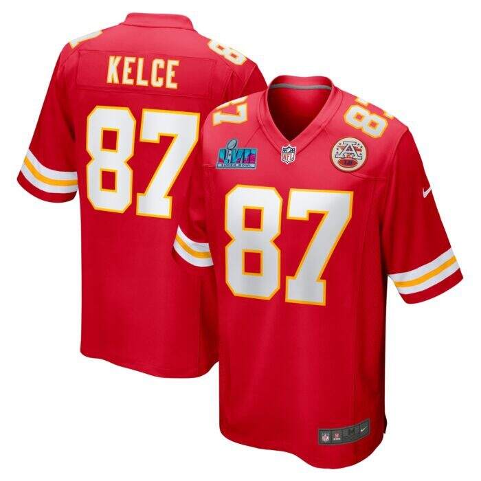 Men's Kansas City Chiefs Travis Kelce Nike Red Super Bowl ...