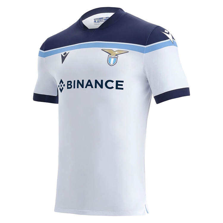 Lazio Soccer Jersey 21-22 Away White Football Shirt - Official