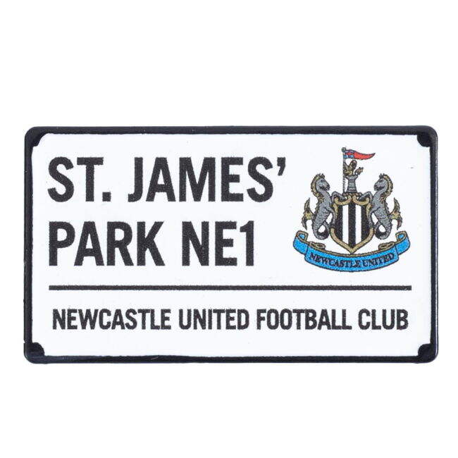 retro Newcastle United FC Street Sign Badge