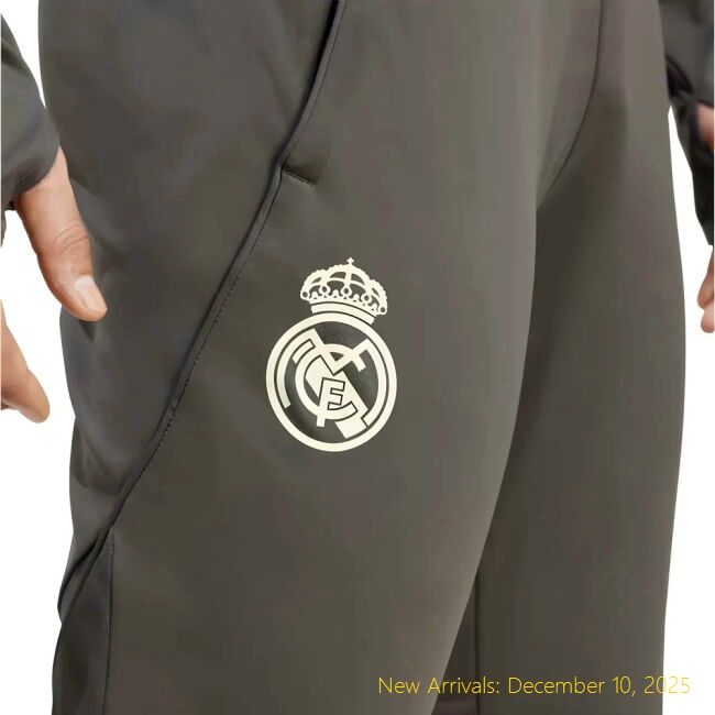 Authentic 2025-2026 RM Real Madrid Training Pants (Utility Grey)