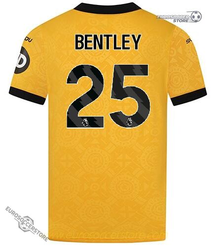 Wolverhampton Wanderers 25-26 Season Home BENTLEY #25 Football Jersey