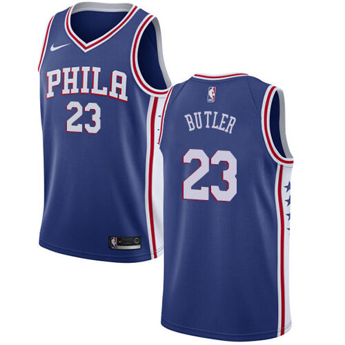 Sixers #23 Jimmy Butler Performance 2024 Icon NBA Jersey - Blue