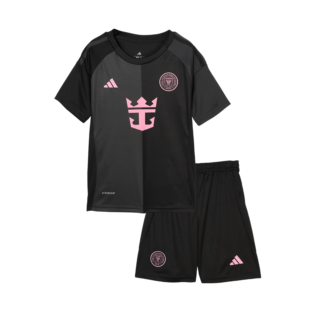 Kid's Inter Miami CF Away Soccer Jersey Kit(Jersey+Shorts) 2025Authent