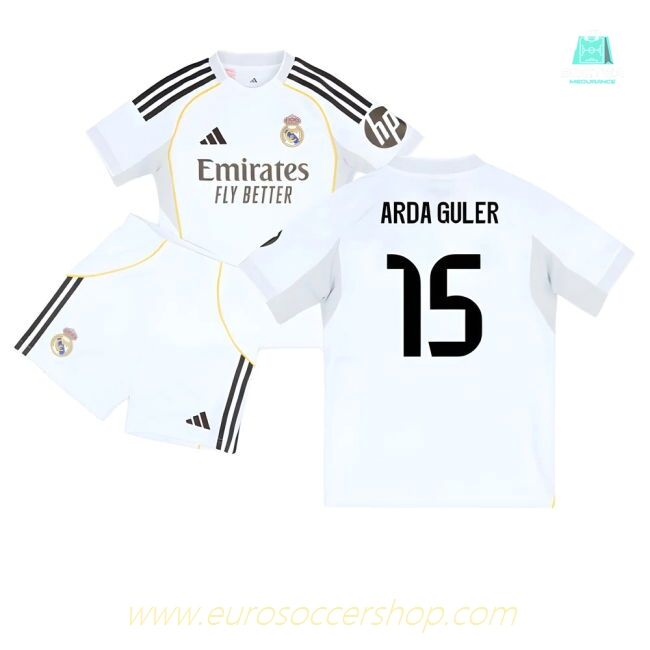 2025-2026 Real Madrid Home Youth Kit (Arda Guler 15)