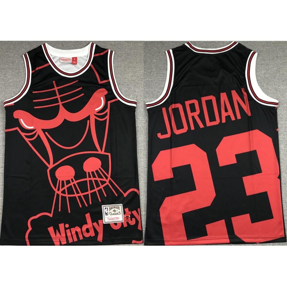 Authentic 23 Chicago Bulls Jersey Black - - Fan Favorite