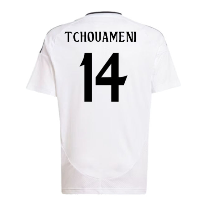 2024-2025 Real Madrid Home Shirt (Kids) (Tchouameni 14) - Stadium Q...