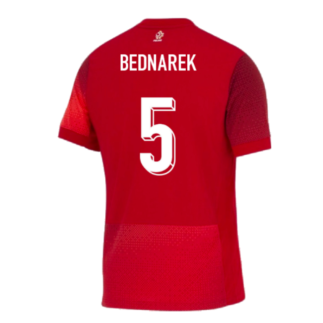 Bednarek 5 New Poland Away Game Jersey 2024-2025