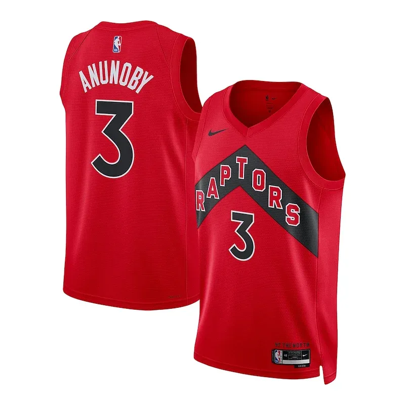 OG Anunoby TOR Swingman Jersey - fashionable authentic - Red