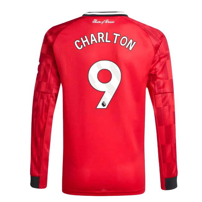 2025 Edition Man Utd Home Football Shirt 2025-2026 (Charlton 9) (Kids)