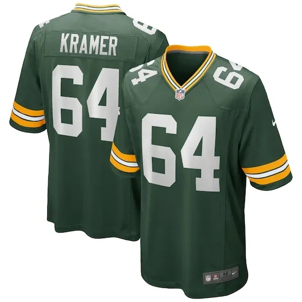 Green Bay Packers Jerry Kramer Game Jersey - Green | NFL Player Jersey